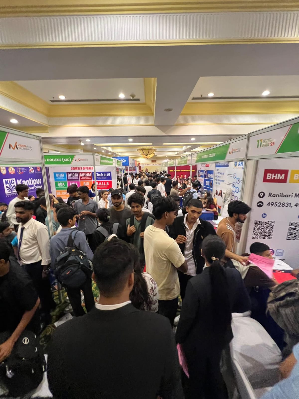 “नेपाल हाईअर एजुकेसन फेयर”को आज अन्तिम दिन विद्यार्थिको उत्साहजनक सहभागिता